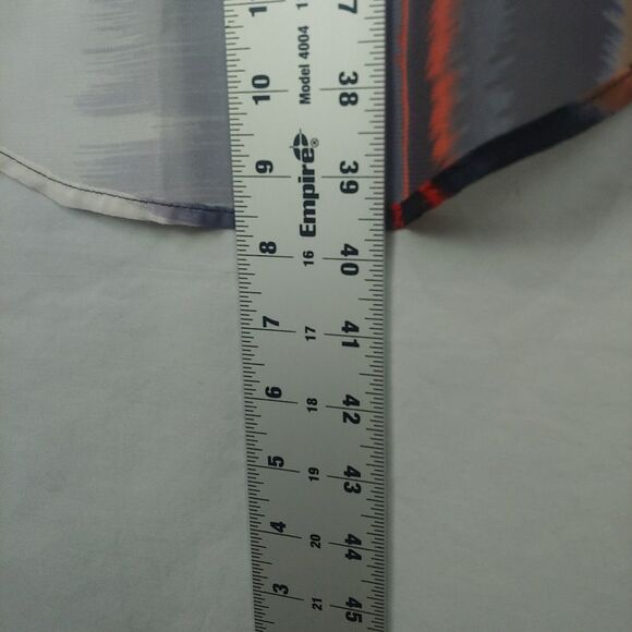 Maurices Womens Skirt High Low Sheer Sz Med Stripes Lined - Picture 6 of 9